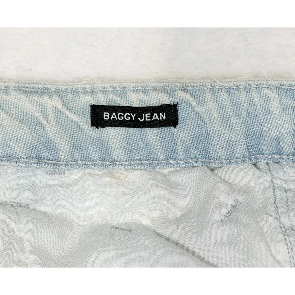 Justice Girls Jeans Ring Pop Bazooka Collaboration Size 10 Light Blue Denim